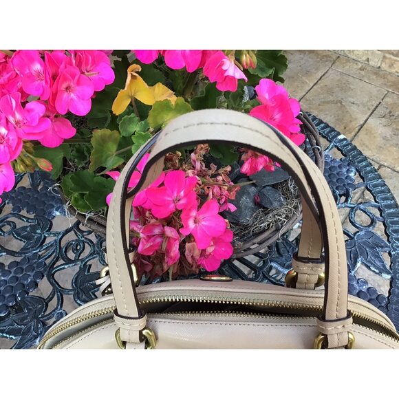 COACH Peyton Domed Satchel Bag Leather F25671 - Picture 8 of 16